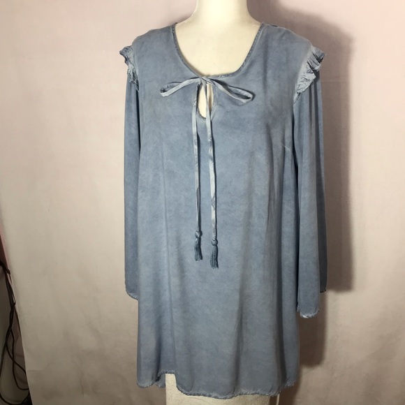 $8 FINAL CLEARANCE - Denim Dress - Picture 3 of 11